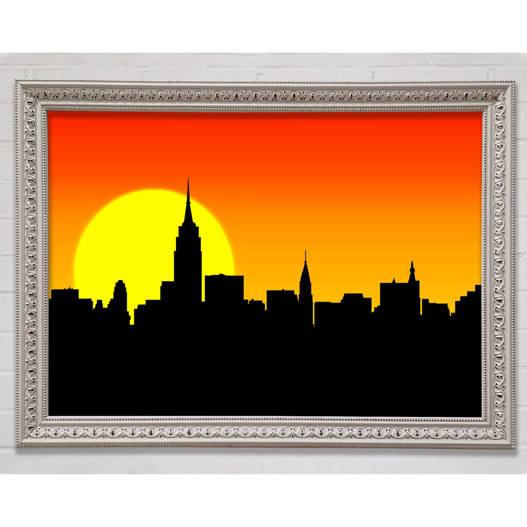 Sonnenaufgang New York City - Einzelne Bilderrahmen Kunstdrucke