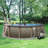 Riviera 8-in Top Rail Metal Wall Swimming Pool Package-88076026