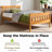 Mission Twin Solid Wood Platform Bed with Headboard and Footboard-1755937859