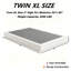 Sommier simple TG, base de lit simple TG de 4 po, sommier en métal robuste de 2200 lb avec housse en tissu, assemblage facile-742204581