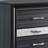Black 3-drawer Nightstand