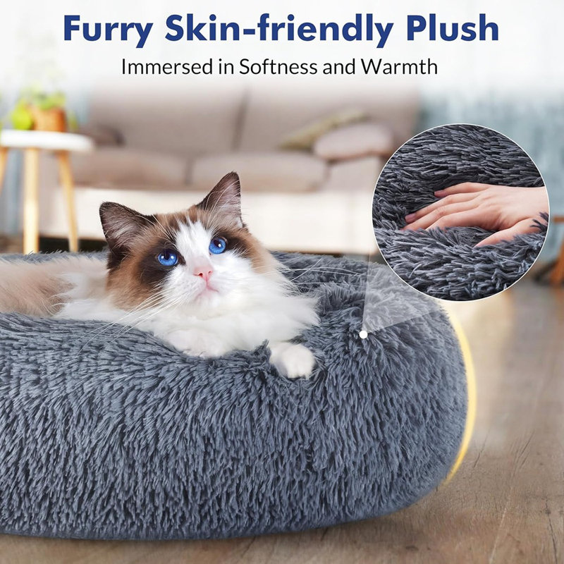 Beds For Indoor Cats, 20 Inches Cat Bed Machine Wa...