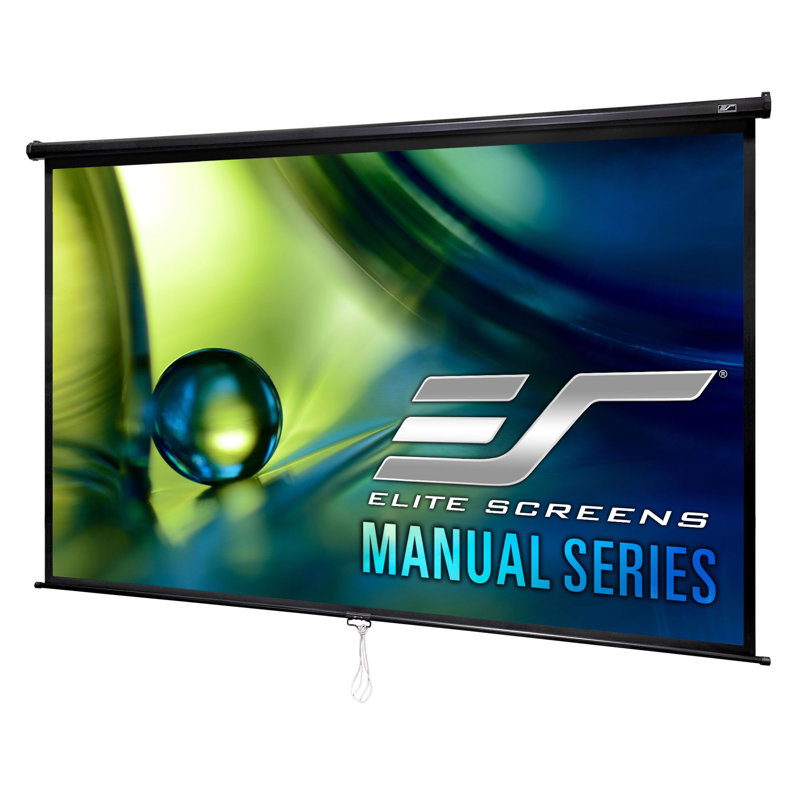 Manual Series Manual Wall/ Ceiling Projector Screen, 80" Diagonal
