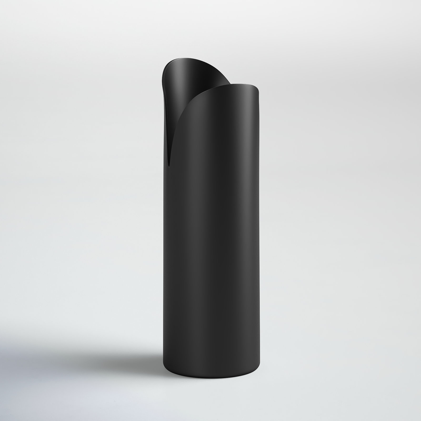 Jenny Iron Table Vase, Black, 13" H x 4" W x 4" D