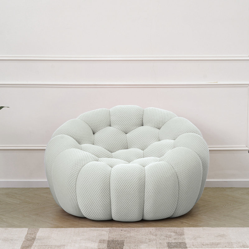 Bubble Modular Sofa Single Seat, Light Gray