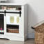 Console de télévision avec foyer électrique et rangement ouvert - 725w / 1450w chauffage, 59f 95f gamme de température foyer, armoires latérales Spacieux centre de divertissement pour les téléviseurs jusqu'à 80 ", flamme personnalisable