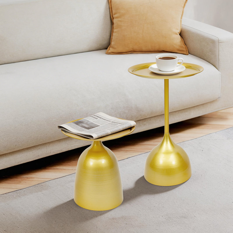 Ensemble de 2 tables d'appoint rondes