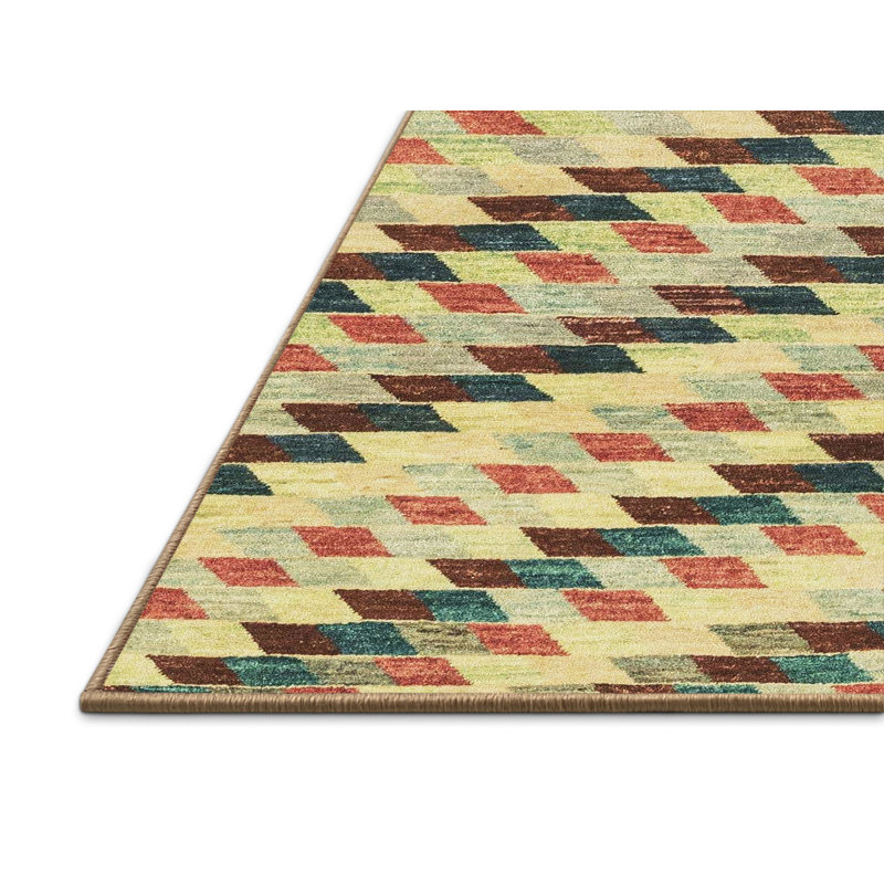 Tapis abstrait moderne 3422, Rectangle de 2 pi x 3 pi