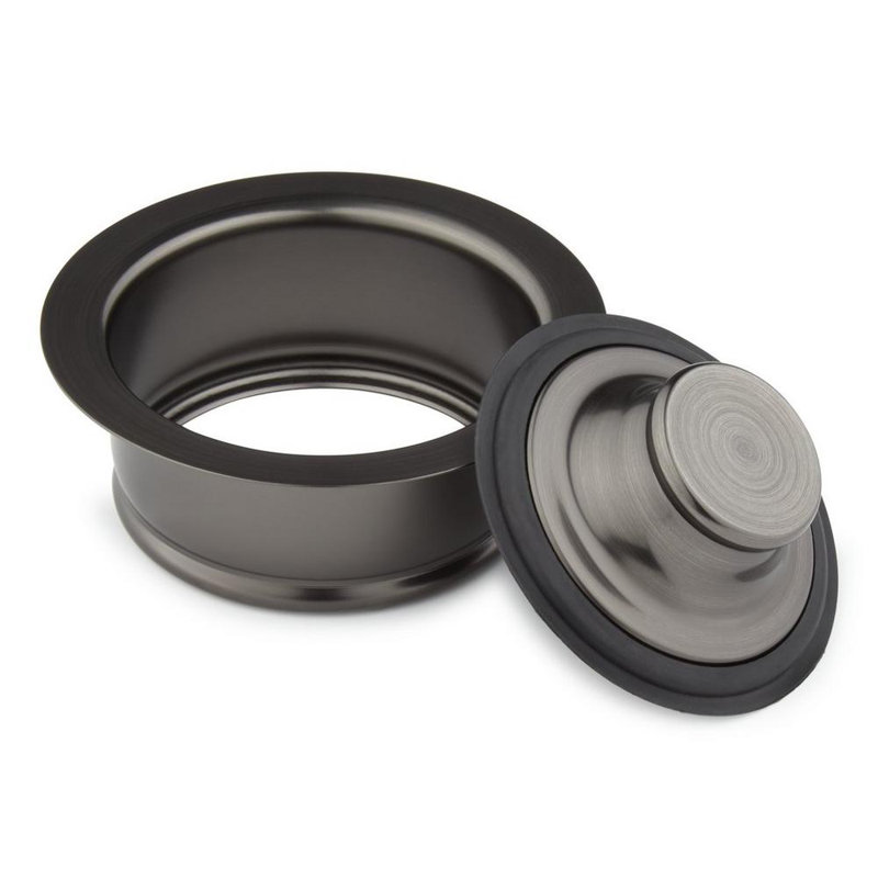 Kitchen Disposer Flange & Stopper- 3.5", Gunmetal