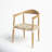 Kazbah Leather Dining Arm Chair-2072678524