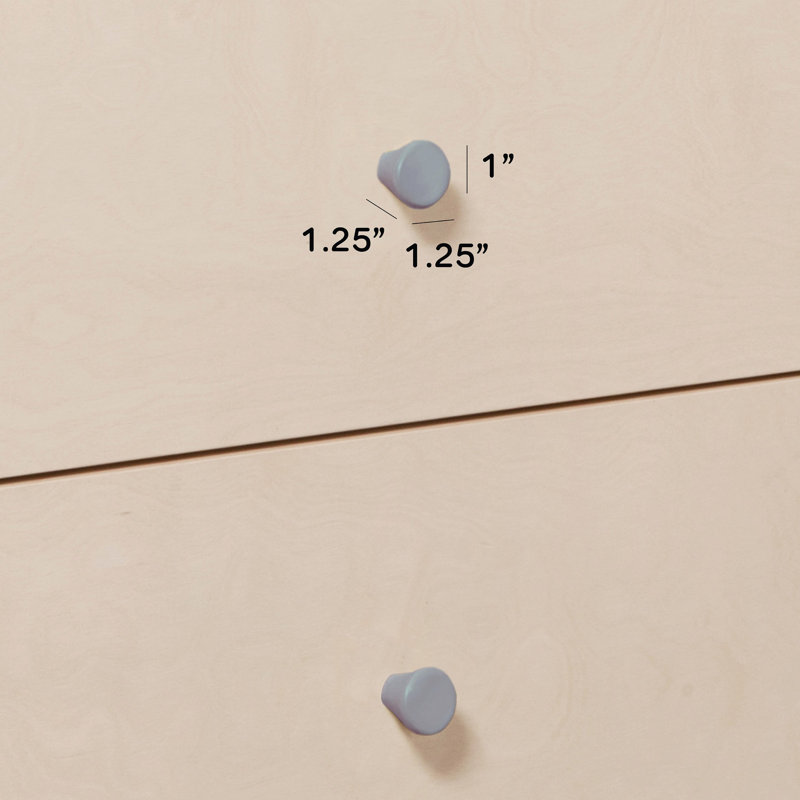 Gelato 1.25" Diameter Mushroom Knob, Gray