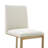 Chrishelle - Modern Off-white Fabric + Antique Brass Counter Chair