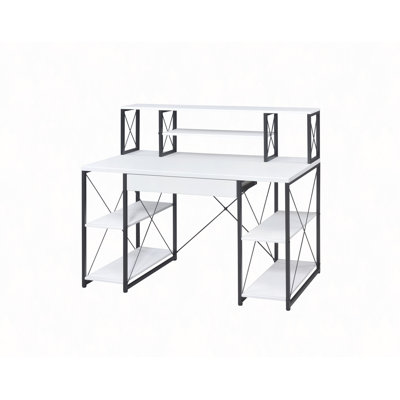 Bureau d'écriture tout usage à finition blanche
