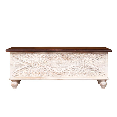 Zalia 1 Piece Solid Wood Accent Trunk