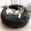 Almaguer Calming Round Donut Plush Dog Cuddler Bed-695170518-691327568