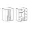 Aristocles 3 Door Manufactured Wood Wardrobe-933103566