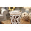 Bougie décorative en jasmin en céramique pour bibliothèque - Décoration moderne pour table basse, chambre à coucher ou décor de salon - 5 po, bleu et blanc-1305868049