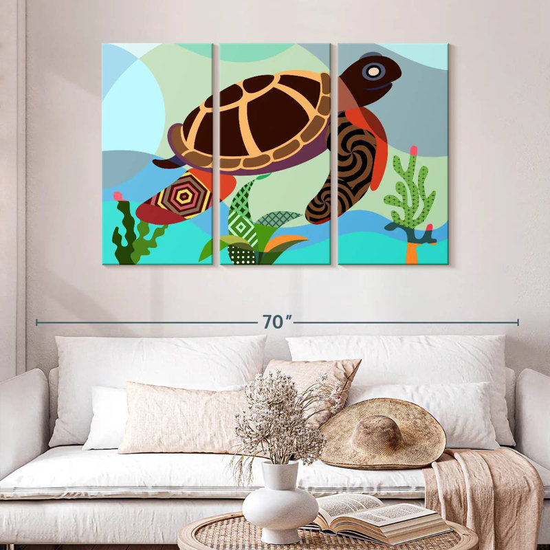 Brampt Spectrum Sea Turtle, 32" H x 50" W