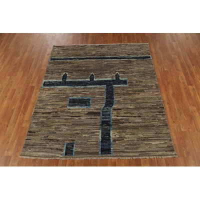 Geometric Moroccan Oriental Rug 5x6
