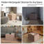 Pouf rectangulaire moderne à motif brique – Repose-pieds Lisle en velours et siège d'appoint | Cube à texture brique imitation pour salon, chambre, chambre d'enfant et espaces publics – Doux, élégant et polyvalent-2089012557