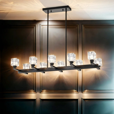 Lustre 10 lumières G9 (ampoules G9 incluses)
