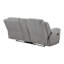 Causeuse inclinable en chenille gris