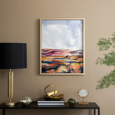 Chromatic Landscapes I Framed Print - Solid Wood