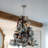 Plug & Play Frosted & Flocked Christmas Tree Chandelier