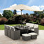 Allexia 10 - Person Patio Dining Set with-36833058-114672943