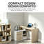 L-Shaped MDF Computer Desk