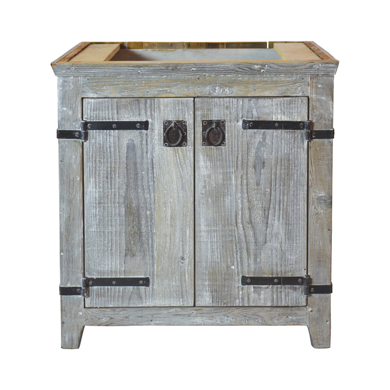 Americana 30" Single Bathroom Vanity Base Only, Driftwood
