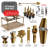 Ensemble d'outils de bar à cocktail en acier inoxydable 16 pièces avec support Joytable-93492121
