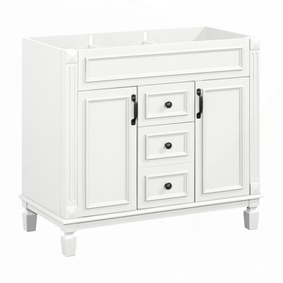 36'' Modern Bathroom Storage Cabinet with 2 Soft Closing Doors and 2 Drawers, Durable and Stylish for Efficient Organization