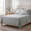 Ensemble de draps pour lit simple en microfibre brossée 3 pièces Pewter-133241322-133241327