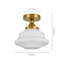 Plafonnier semi-encastré en verre 9,45 po Buckminster-2129819403