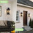 3-Light 28 In. Black Outdoor Wall Lantern Sconce-208054020-208054022