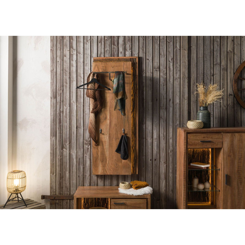 BARK Solid Wood Wall Mounted Coat Rack