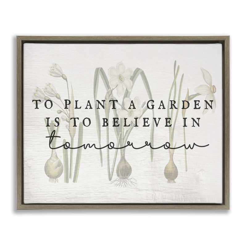 «Believe in Tom Demain Inspiring Floater», art mural sur toile par Daphne Polselli, H 25 po x l 31 po