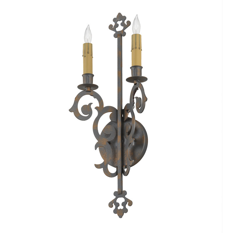 Lampe murale bougie 2 lumières Grimsley