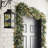 6' Pre-Lit Frosted Greenery Pinecones Christmas Garland with Lights-1029231730