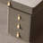 70.87" Gray Rectangular Manufactured Wood with 6 drawers desk-109948367