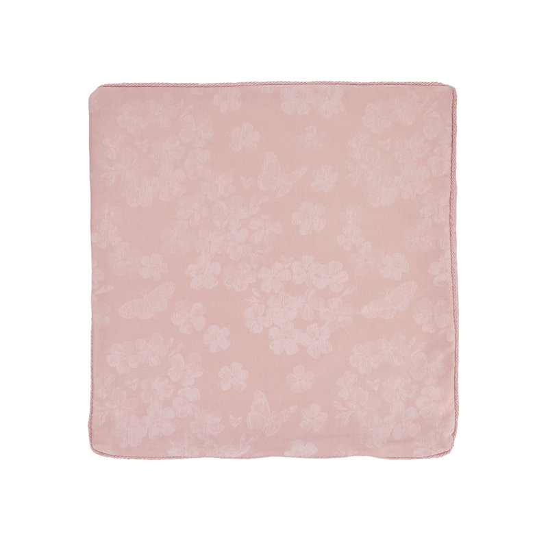 Avonia Floral Square Cushion Cover, Blush Pink