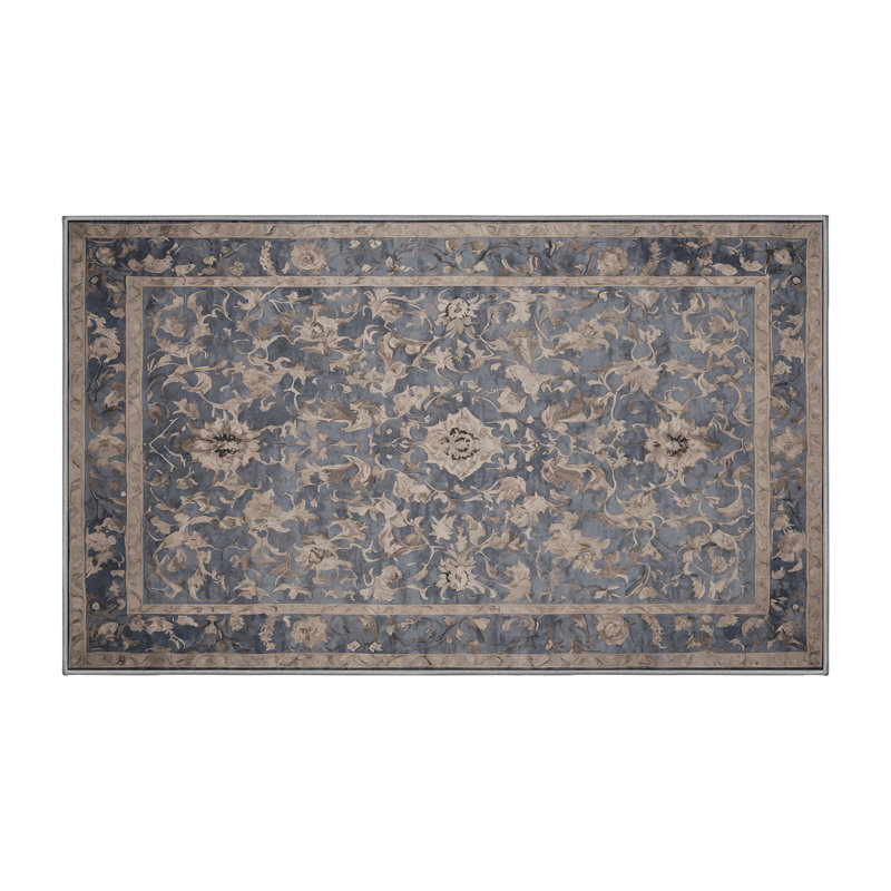 Tapis gris lavable à la machine, Tapis de couloir 2 pi x 5 pi
