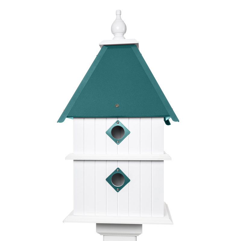 Maison d'oiseaux 27 po x 12,5 po x 12,5 po Kalene, Vert verde