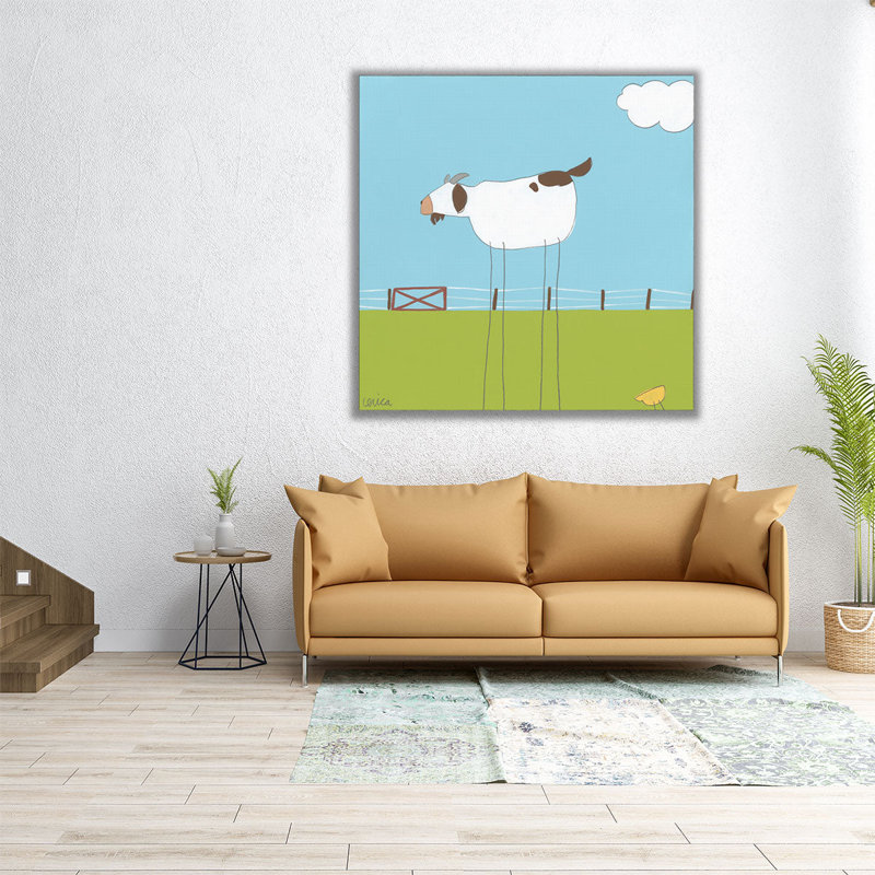 Stick-Leg Goat II - reproduction d'art sur toile, H 30 po x l 30 po