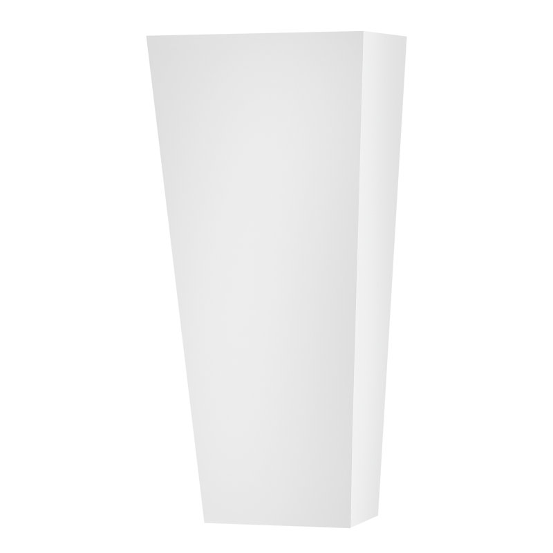Applique murale Doane, Blanc texturé, H 16,5 po x l 7,25 po x P 5 po