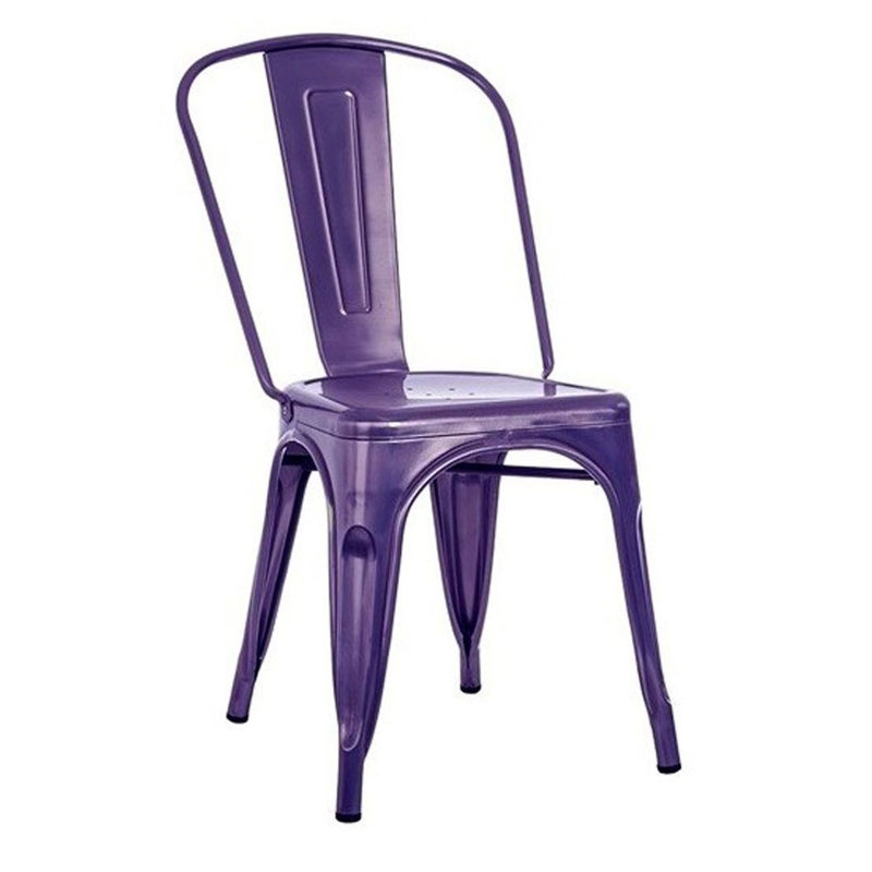 Chaise de patio empilable Hakana, Mauve
