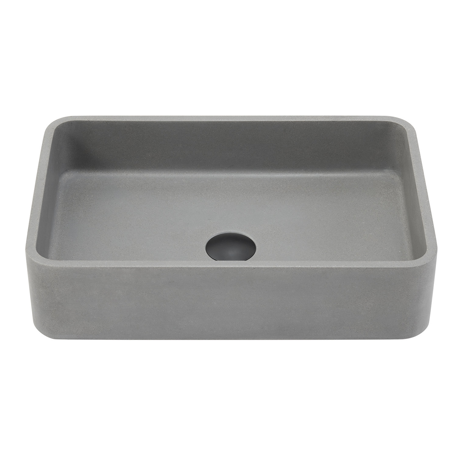 Rectangular Concrete Vessel Bathroom Sink