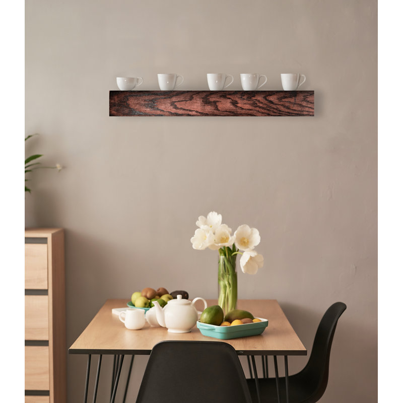Tablette décorative Burdgick, Cerise noir, H 5 po x l 22 po x P 4 po