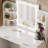 Greyden Vanity Set With LED Mirror & Built-in Outlets-1867195524